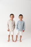 CONJ.CAMISA Y SHORT NIÑO "QUEBEC" AZUL