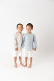 CONJ.CAMISA Y SHORT NIÑO "QUEBEC" AZUL