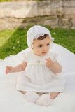VESTIDO CORTO C/ BRAGA  "PAZ V26" CRUDO