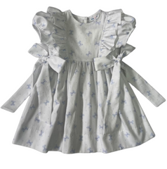 Bows blue dress