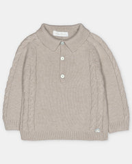 JERSEY PUNTO CUELLO POLO NIÑO CARAVIA KHAKI