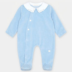 PELELE TERCIOPELO NIÑO YERNES CELESTE BEBE