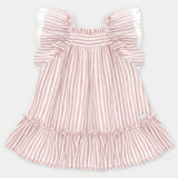 VESTIDO TELA VOILE RAYA "SURREY" ROSA
