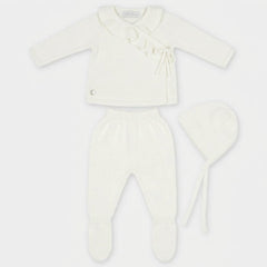 CONJ. 3 PIEZAS PUNTO UNISEX LENA BLANCO