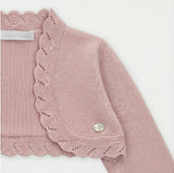 CÁRDIGAN PUNTO CORTO "DERBY" ROSA