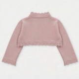 CÁRDIGAN PUNTO CORTO "DERBY" ROSA