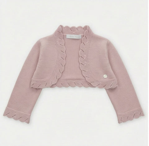 CÁRDIGAN PUNTO CORTO "DERBY" ROSA