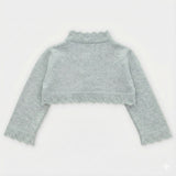 CÁRDIGAN PUNTO CORTO "DERBY" GRIS