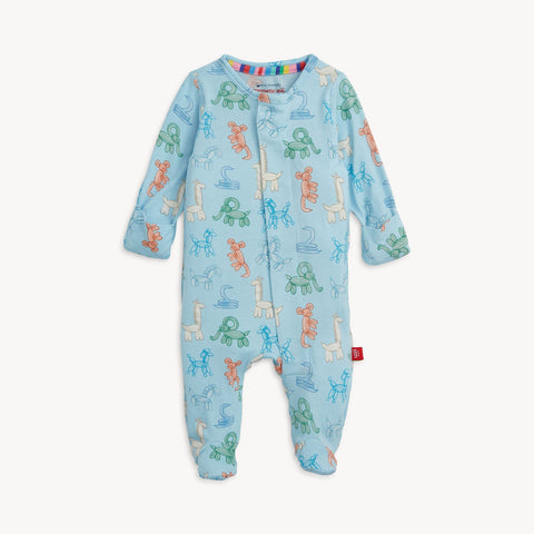 BLUE PARTY ANIMALS (GLOW IN THE DARK) MODAL FOOTIE