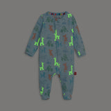 BLUE PARTY ANIMALS (GLOW IN THE DARK) MODAL FOOTIE