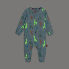 BLUE PARTY ANIMALS (GLOW IN THE DARK) MODAL FOOTIE