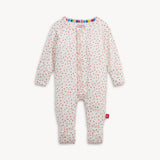 APPLE BLOSSOM MAGNETIC RUFFLE FOOTIE & COVERALL