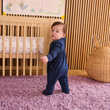 NAVY RF PANT ROMPER W PIPING