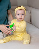 Butter yellow footie