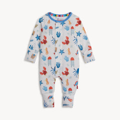 DEEP CHIC BLUE MODAL MAGNETIC FOOTIE & COVERALL