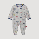 JUST PLANE FUN MODAL MAGNETIC FOOTIE & CONV. COVERALL