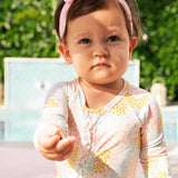 HARPER MODAL MAGNETIC FOOTIE & COVERALL W/ RUFFLE