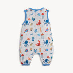 DEEP CHIC BLUE MODAL MAG S/S POCKET ROMPER