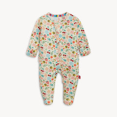 HONEY BLOSSOM MODAL MAGNETIC FOOTIE & COVERALL W/RUFFLE
