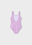 Bañador niña cut out flor lilac
