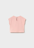 Camiseta m/c apliques crochet