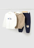 Conj. Pants 3 piezas zorro avellana
