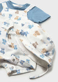 Conj. Peto y gorro punto ositos marea