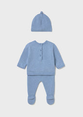 Conj. Polaina y gorro tricot lluvia