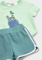 Conj. 2 piezas short hipopotamo