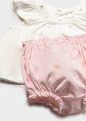 Conj. 2 piezas bombacho gatito rosa baby
