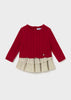 Conj. Falda con jersey rojo