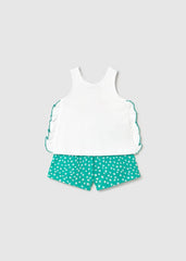 Conj. Short estampado mariposa esmeralda