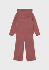 Conj. Pantalon largo tricot rosaceo