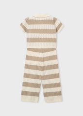 Conj. Pantalon largo tricot arena