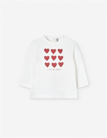 BLUSA M/L CORAZONES ROJOS