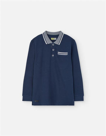 POLO OTTOMAN LIGHT NAVY