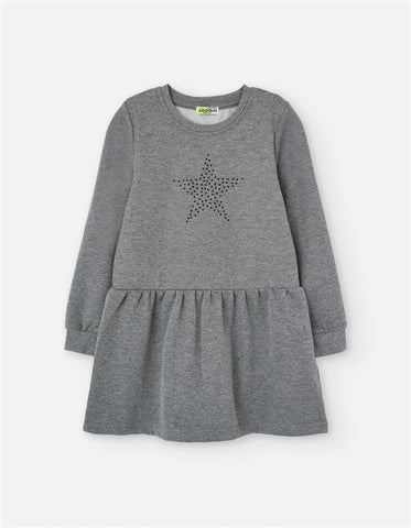 VESTIDO AFELPADO GRIS STAR