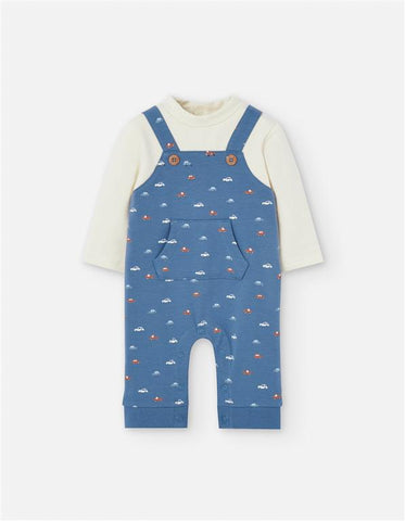 OVEROL SIMULADO CARRITOS AZUL