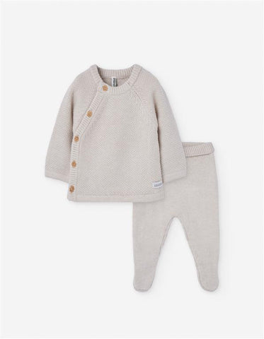 BEIGE KNIT SET