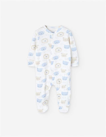 MAMELUCO ESTAMPADO ANIMALES CRUDO