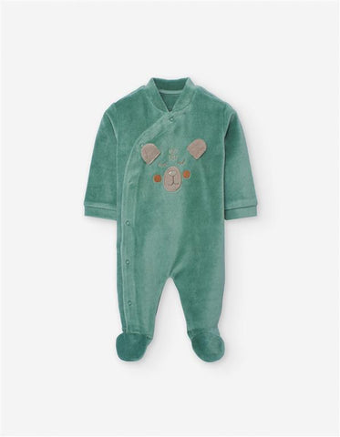 MAMELUCO AFELPADO OSO GREEN