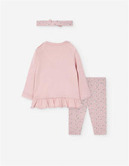 CONJ. 3 PIEZAS DURAZNO ROSA