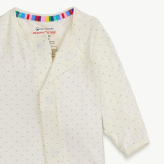 PIN DOT CREAM MAGNETIC FOOTIE