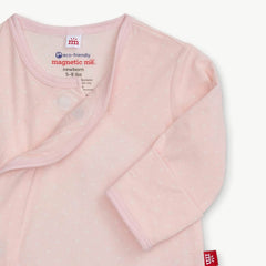 PIN DOT PINK MAGNETIC KIMONO HAT SET