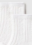 Set 2 calcetines vestir blanco