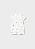 Romper c/cuello estampado osos vehículos cielo