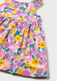 Vestido estampado flores c/ braguita lilac