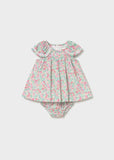 Vestido estampado flores c/braga aqua