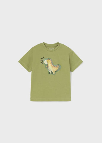 Camiseta m/c lenticular dino verde
