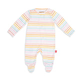 Candy stripe magnetic footie